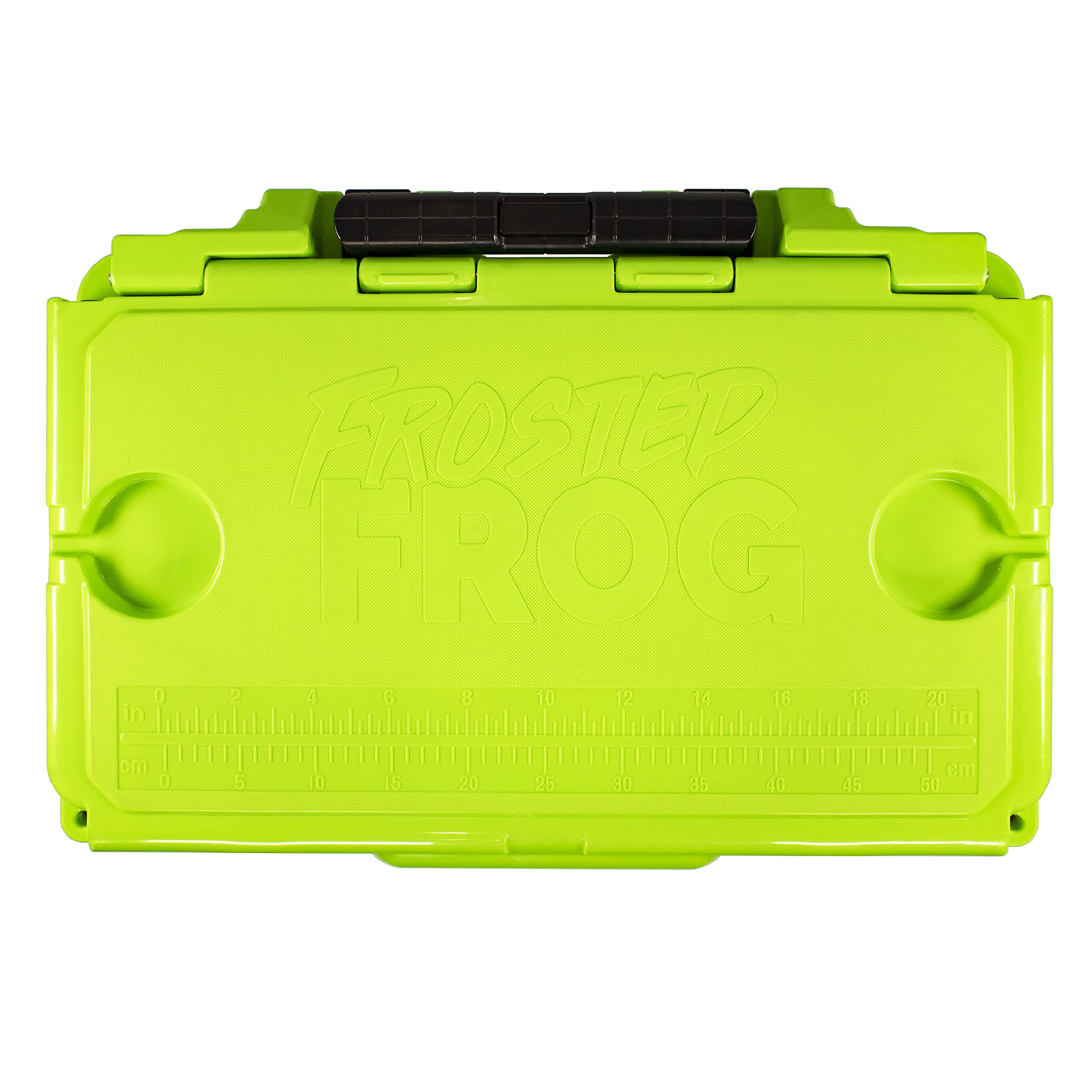 Frosted Frog Original Green 60 Quart Ice Chest Heavy Duty High Performance Roto-Molded Commercial Grade Insulated Cooler With Te