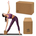 Gaiam Cork Yoga Block - 4x6x9 Inch, Natural Cork Block for Yoga, Pilates, Stretching, Balance, Gym, Home Workout, Meditation, No