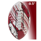 Franklin Sports Arkansas Razorbacks Foam Football - Youth Mini Football For Kids - 8.5'' Junior Soft Foam Ball - Spacelace Easy