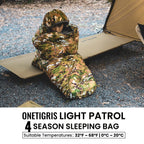 Onetigris Sleeping Bag, Survival Gear, 32?F Cold Weather Mummy Sleeping Bag For Camping Hiking Backpacking