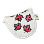 Foretra - Canada Maple Leaf - Golf Putter Headcover Quality Pu Leather Magnetic Closure For Mallet Style Putters Scotty Cameron