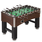 Hathaway 56-Inch Primo Foosball Table, Family Soccer Game With Wood Grain Finish, Analog Scoring And Free Accessories