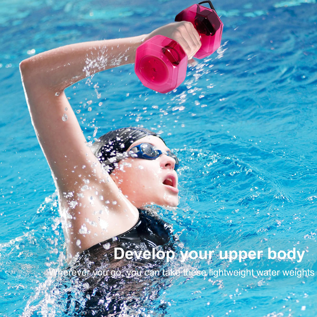 Yotan 2 Pcs Water Weights For Pool Exercise, Water Dumbbells Pool Resistance, Lightweight Pool Weights For Water Exercise Resist