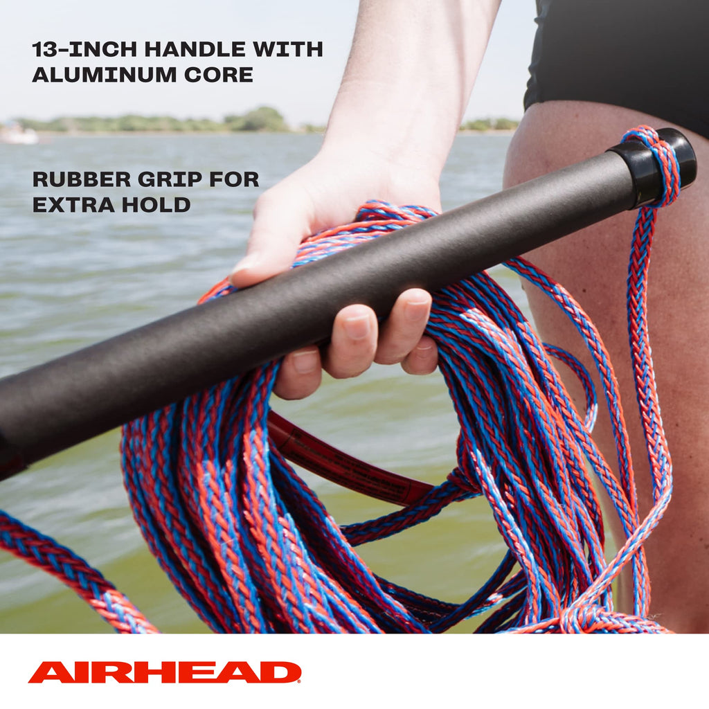 Airhead Water Ski Rope With Rubber Handle, 1 Section, 75-Feet