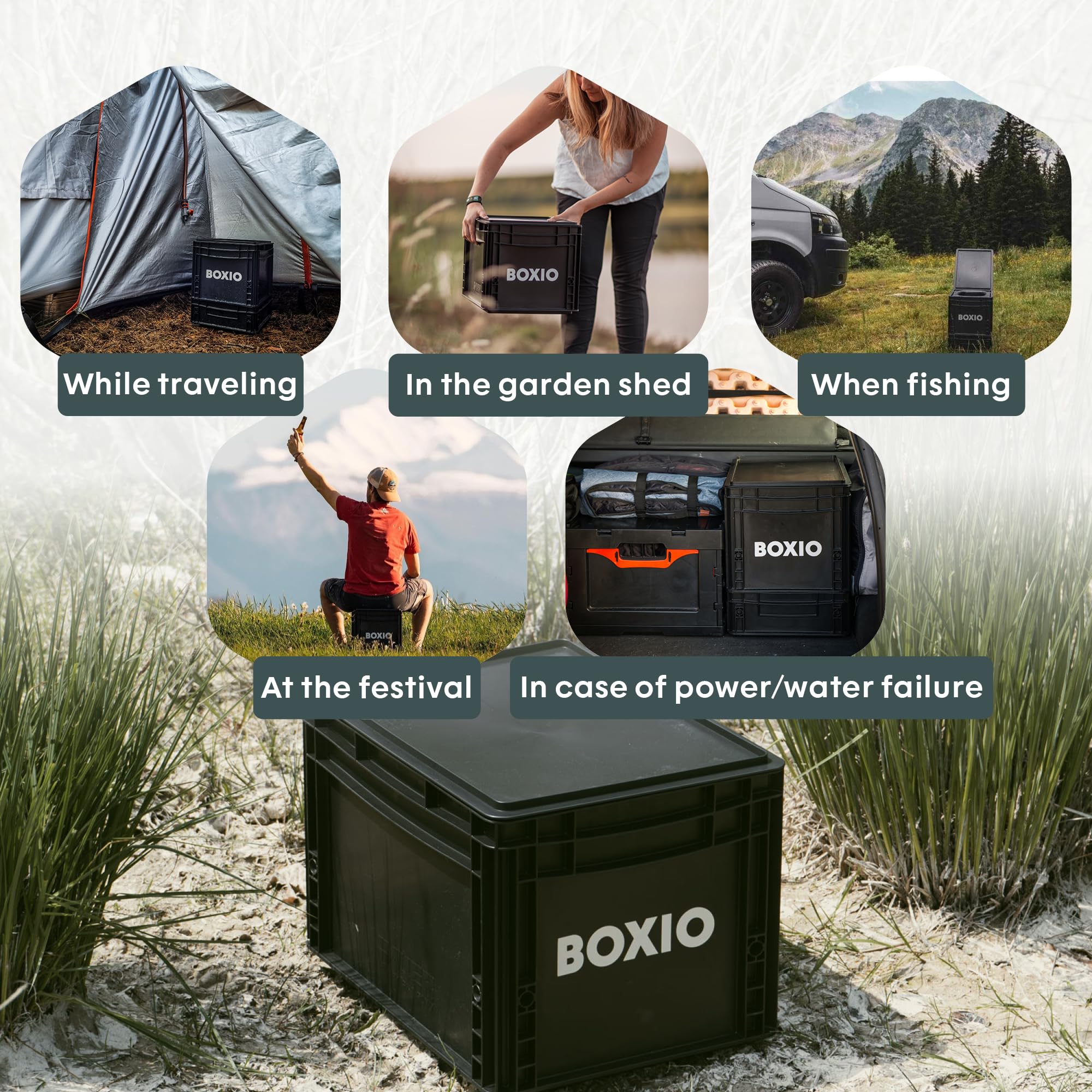 Boxio Portable Toilet - Convenient Camping Toilet Compact, Safe, And Personal Composting Toilet With Convenient Disposal For Cam