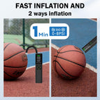 Calmara Z10 Electric Ball Pump for Sport Ball,2000mAh 15 PSI Portable Automatic Air Pump Fast Ball Inflator with 2 Needles,Preci
