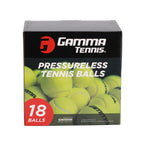 Gamma Box-O-Balls 18 - Box Of 18 Pressureless Tennis Balls -