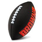 Franklin Sports Nfl Cleveland Browns Football - Kids Foam Football - Soft Football - Mini Size - Perfect For Gameday - 8.5'' 3D 