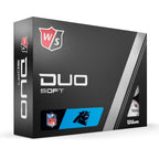 Wilson Staff 2023 Duo Soft Nfl Golf Balls - 12 Balls, White, Carolina Panthers