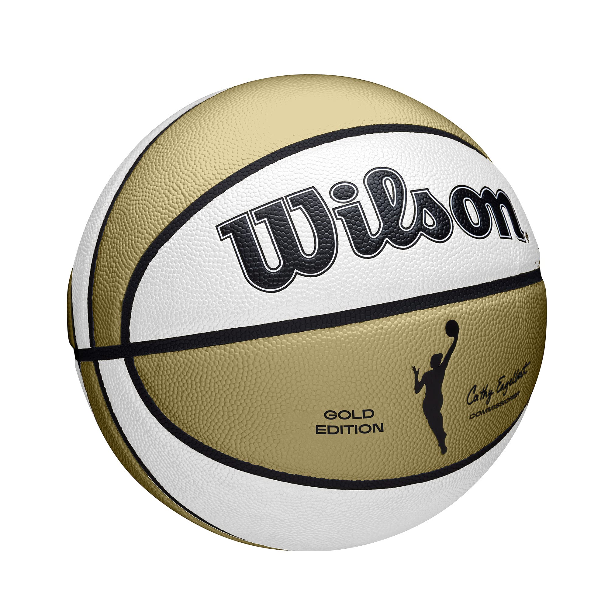 Wilson Wnba Commemorative Series Gold Edition Basketball - Size 6 - 28.5'', Gold/White