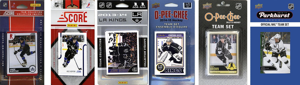 Nhl Los Angeles Kings 6 Different Licensed Trading Card Team Sets