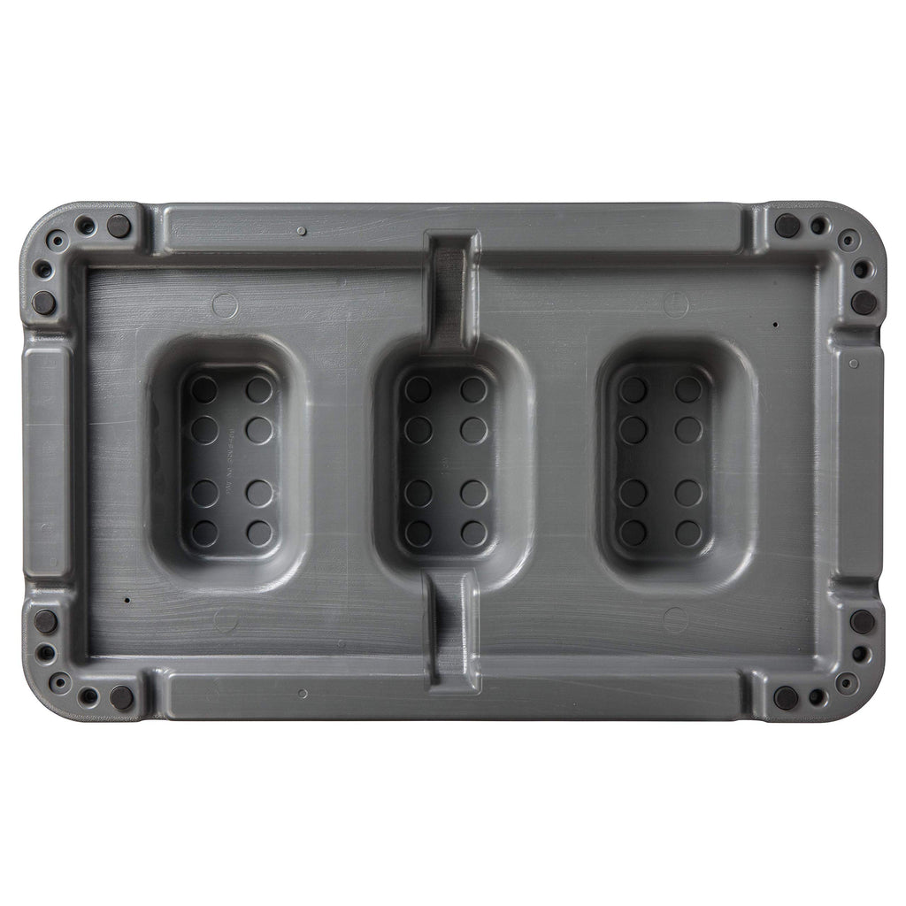 The Step (Made In Usa) 4 Inch Stackable Aerobic Exercise Platform (Grey) With Non-Slip Surface And Nonskid Feet To Prevent Slidi
