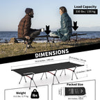 Naturehike Armywild Folding Camping Cot, Height Adjustable Ultralight Backpacking Cot, Portable Camping Bed For Camping Hiking T
