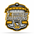 Rico Industries Nhl Pittsburgh Penguins Champ Shape Cut Pennant - Home And Living Room D  Cor - Soft Felt Ez To Hang