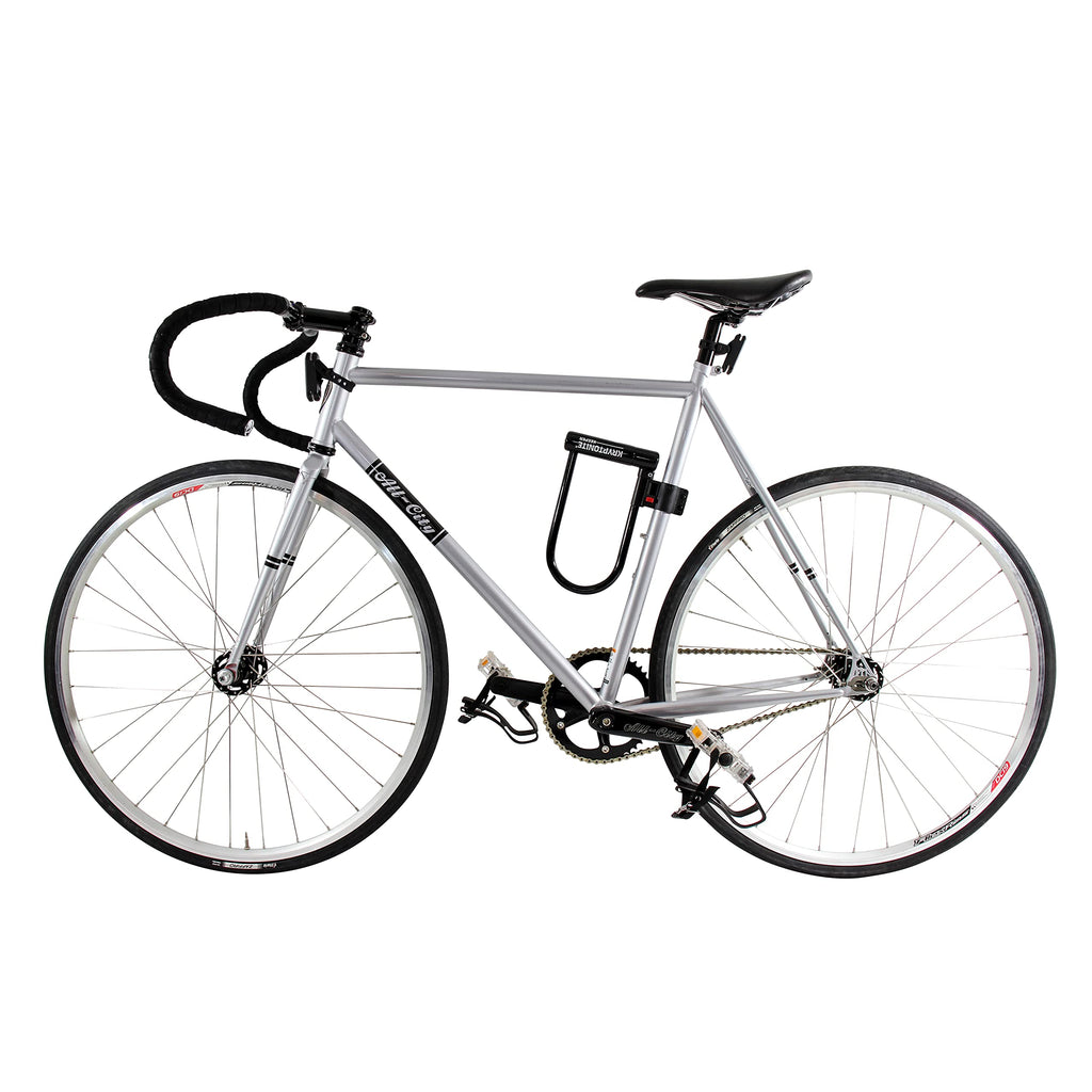 Kryptonite Keeper Bike U-Lock Standard With Braided Steel Cable, Heavy Duty Anti-Theft Bicycle U Lock, 12Mm Shackle And 10Mm X4F