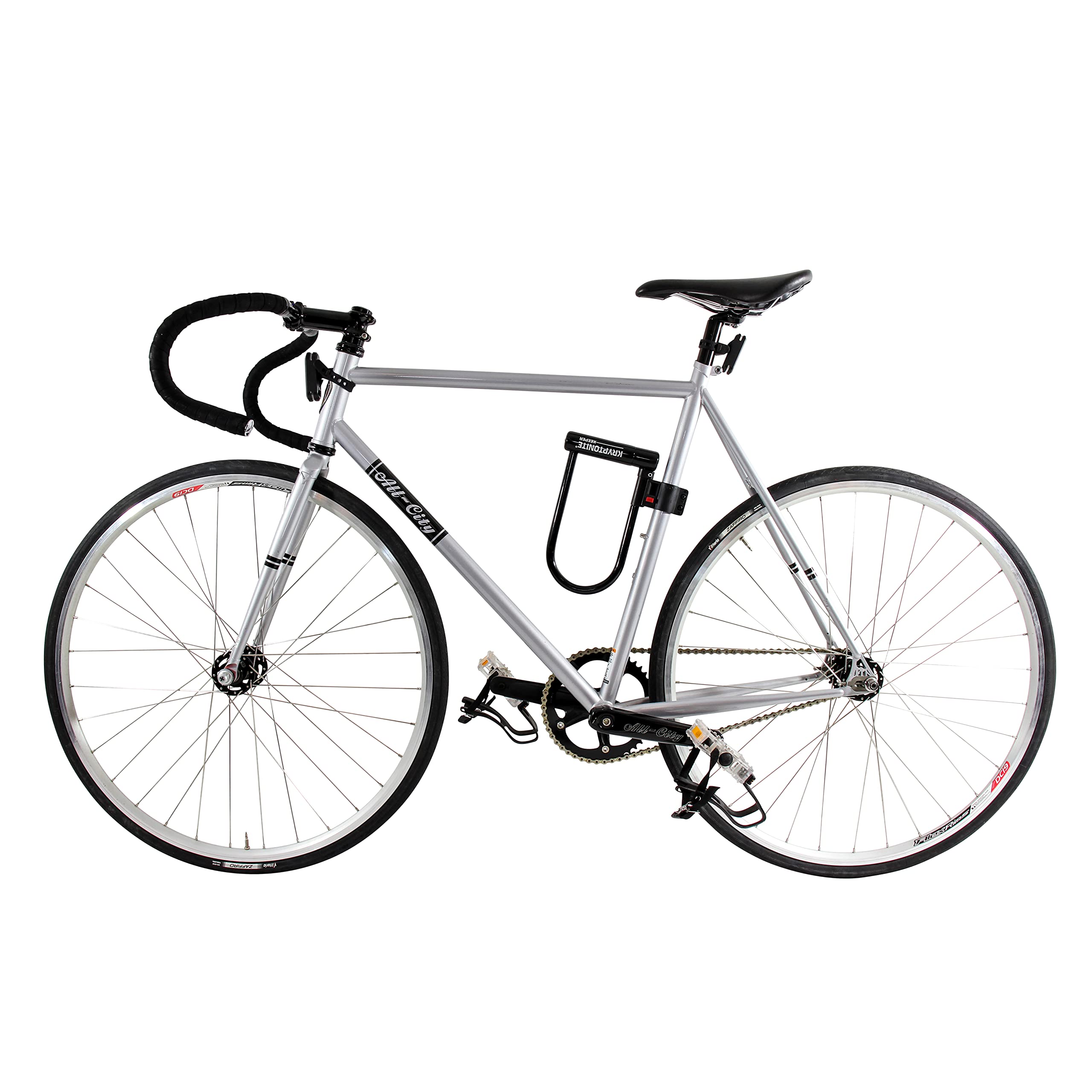 Kryptonite Keeper Standard Bike U-Lock, Heavy Duty Anti-Theft Bicycle U Lock Sold Secure Silver, 12Mm Shackle With Mounting Brac