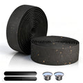 CLUTUTJL EVA Bike Handlebar Tapes, Black EVA Bicycle Handlebar Tape with High Stain Resistance Surface, Shock Absorbing Bike Gri