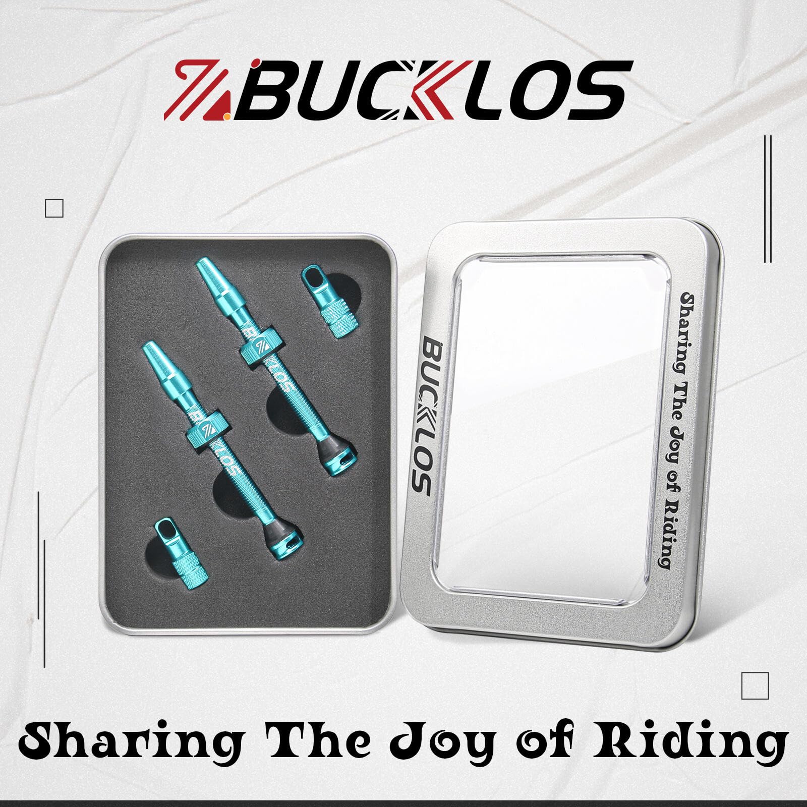 Bucklos Tubeless Presta Valve Stem 40/44/55/60/65/80/100 Mm, Valve Stem Kit With Valve Core Removal Tool For Road Bike/Mountain
