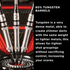 Viper Grim Reaper 80% Tungsten Soft Tip Darts With Storage/Travel Case, Fine Knurling, 18 Grams