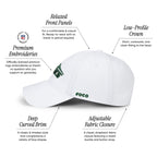 Foco Men'S New York Jets-White Cap Nfl Logo Casual Hat, Team Color