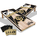 YouTheFan NCAA Colorado Buffaloes 2 x 4 Professional Wood Cornhole Game with Logo Bags