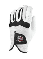 Wilson Sporting Goods Staff Grip Soft Mesh Golf Glove, Medium, Right Hand, White/Black (Wgja00570M)