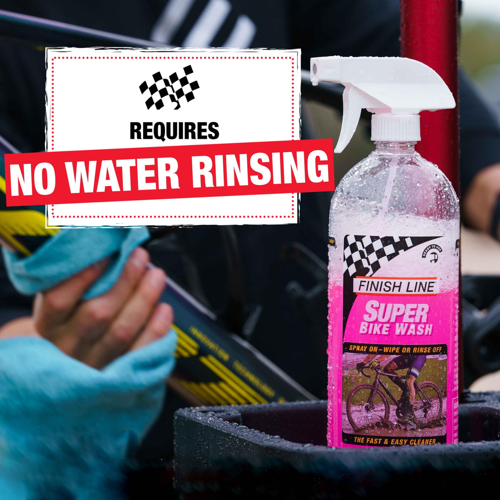 Finish Line Super Bike Wash Bicycle Cleaner, 1 Liter (338-Ounce) Spray Bottle