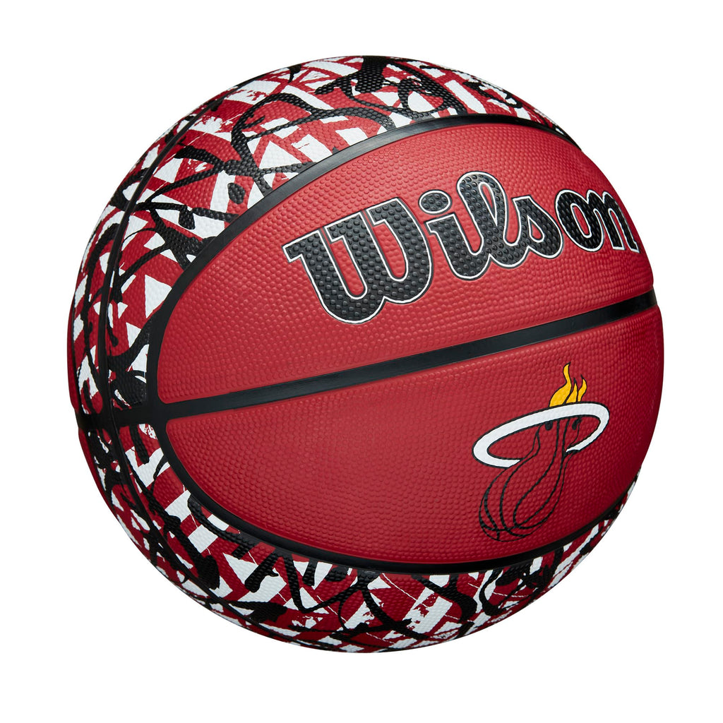 Wilson Nba Team Graffiti Basketball - Miami Heat, Size 7-29.5''