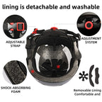 Celoid Kids Helmet Pad Set,Adjustable Kids Skateboard Bike Helmet Knee & Elbow Pads Wrist Guards 5-8 Years Kids Protective Gear