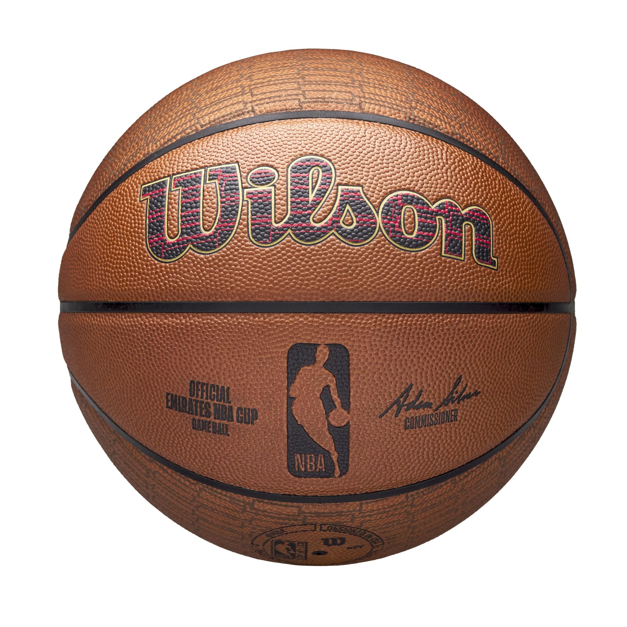 WILSON Emirates NBA Cup Official Game Basketball - Size 7, Brown