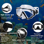 Aqua A Dive Sports Diving Mask Anti-Fog Swimming Snorkel Mask Suitable For Adults Scuba Dive Swim Snorkeling Goggles Masks (Blac
