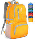 ZOMAKE Lightweight Packable Backpack - 35L Light Foldable Hiking Backpacks Water Resistant Collapsible Daypack for Travel(Yellow