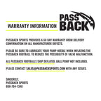 Passback Pro Composite Football, Ages 14+, High School Training Football, (Ships Deflated)