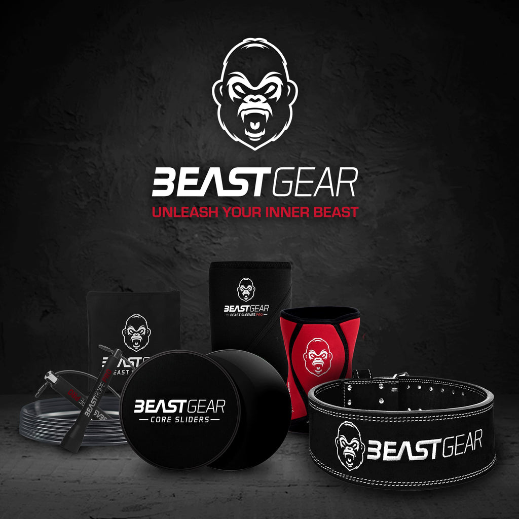 Beast Gear Weight Lifting Belt For Women & Men - Leather Powerbelt With Back And Core Support For Weightlifting, Strength Traini