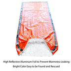 5 Pack Emergency Sleeping Bags Survival Bivvy Sack With Whistles, Lightweight Portable Survival Gear For Outdoor Camping Hiking