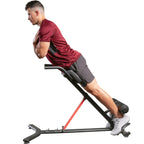 Sunny Health & Fitness Hyperextension Roman Chair With Dip Station - Sf-Bh620062 , Black