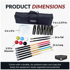Hathaway Deluxe 6-Player Croquet Set Multi, 33.5''L X 9''W X 2.75''H