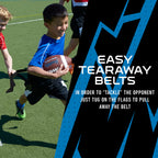Franklin Sports Nfl Detroit Lions Flag Football Sets - Nfl Team Flag Football Belts And Flags - Flag Football Equipment For Kids