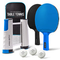 Pro-Spin All-In-One Portable Ping Pong Set With Ultra-Comfort Ping Pong Paddles | Table Tennis Set With Retractable Ping Pong Ne
