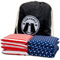 GoSports Official Regulation Cornhole Bean Bags Set of 8 - for Fun Casual Cornhole Games - All Weather - American Stars and Stri