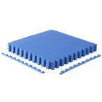 Cap Barbell 1/2-Inch Interlocking Eva Foam Exercise Puzzle Mats - 1 Pack | 24'' X 24'' X 1/2'' | T Pattern - Blue