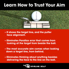 Eyeline Golf Impact Ball Liner - Training Aid Accessories - 3 -Pack Red Alignment Kit Marker Pen By Hank Haney. Align Ball See P