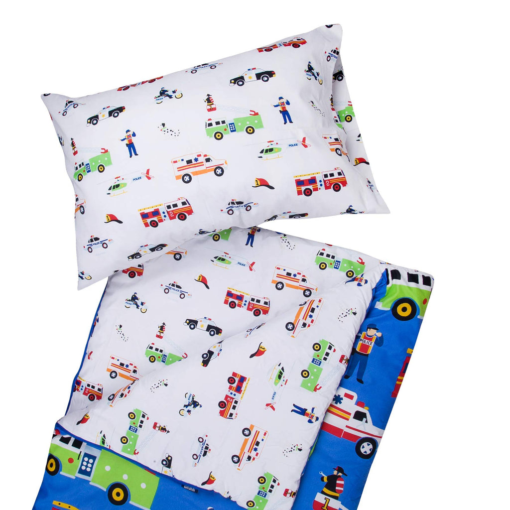 Wildkin Kids Microfiber Sleeping Bag For Boys And Girls, Includes Pillow Case And Stuff Sack, Perfect Size For Slumber Parties, 