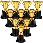 Gold Trophy Award Cups - Pack Of 12 Bulk 5 Inch Plastic Gold Mini Trophies For Party Favors, Props, Rewards, Trophy Cup Competit