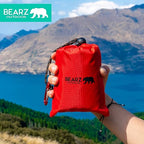 Bearz Outdoor Pocket Blanket - Beach Blanket Waterproof Sandproof, Picnic Blankets Waterproof Foldable, Lightweight & Compact Fo
