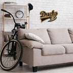 Rico Industries Nhl Anaheim Ducks Distressed Shape Cut Pennant - Home And Living Room D  Cor - Soft Felt Ez To Hang