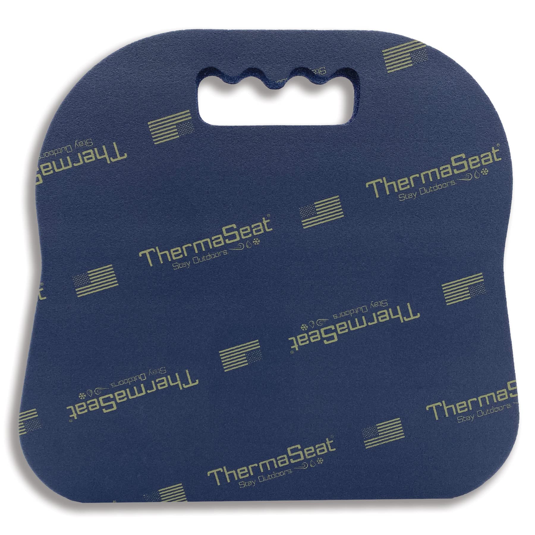 Northeast Products Therm-A-Seat Sport Cushion Stadium Seat Pad, Navy Blue 13''X14''X.75''