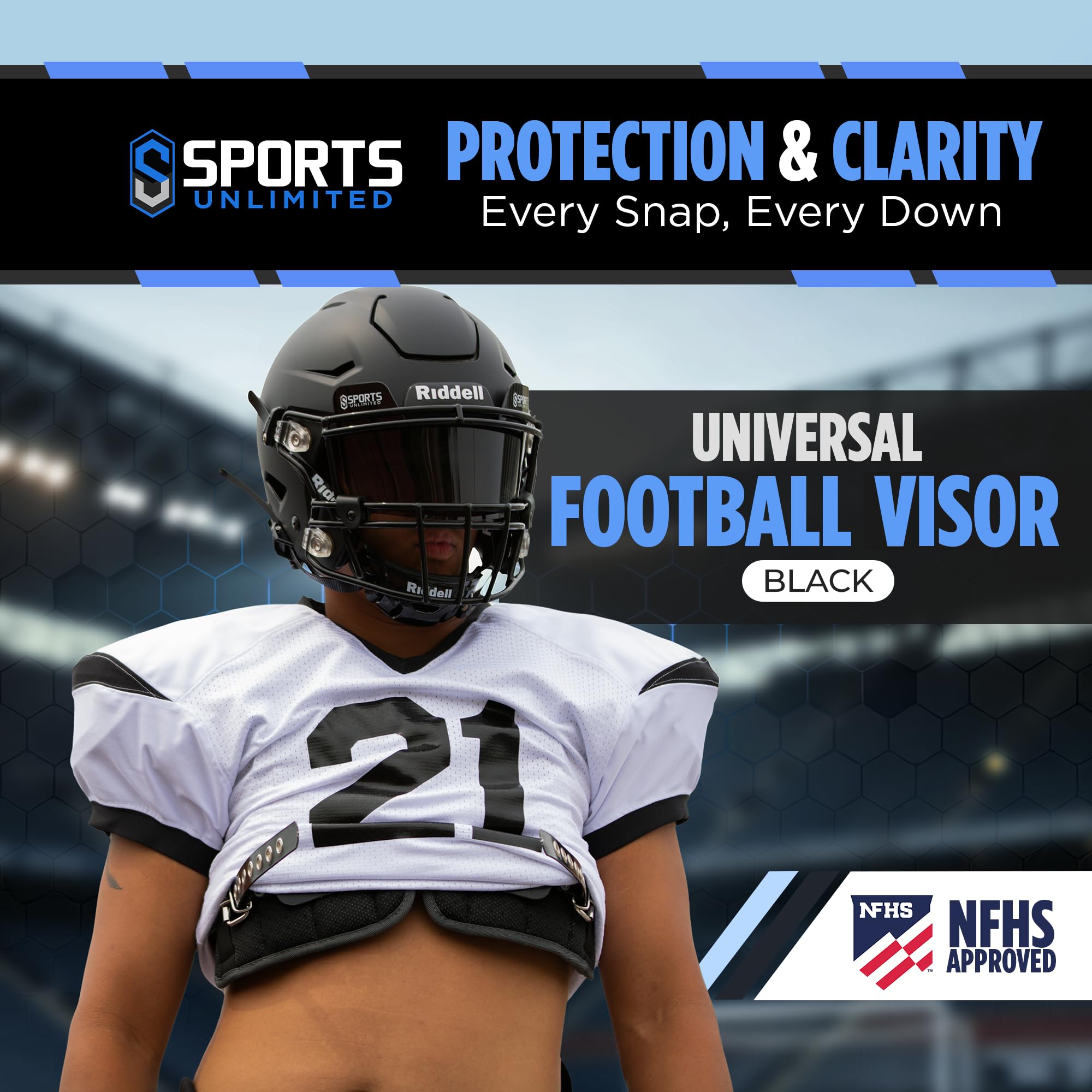 Sports Unlimited Universal Football Visor