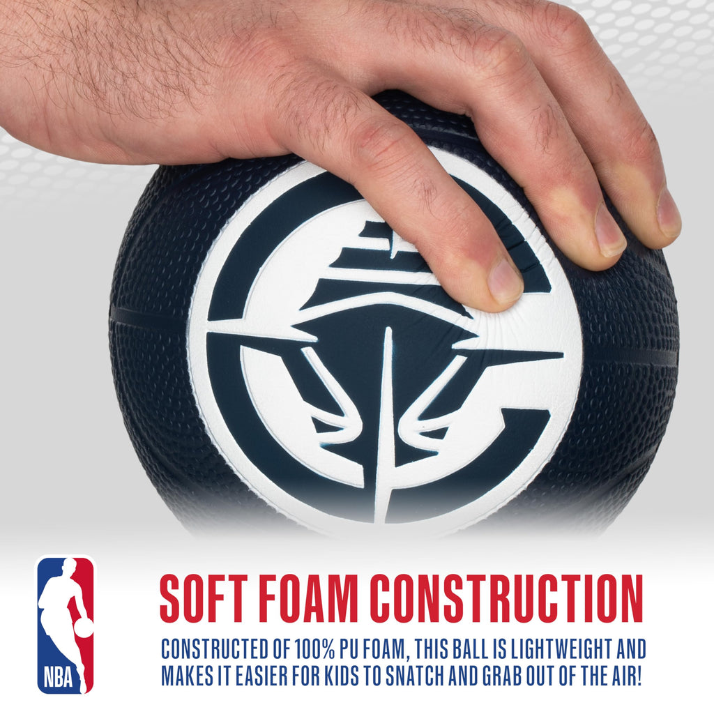 Franklin Sports Nba Los Angeles Clippers Mini Foam Basketball - Kids 5.5'' Inch Toy Basketball For Over The Door + Mini Indoor H