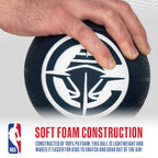 Franklin Sports Nba Los Angeles Clippers Mini Foam Basketball - Kids 5.5'' Inch Toy Basketball For Over The Door + Mini Indoor H